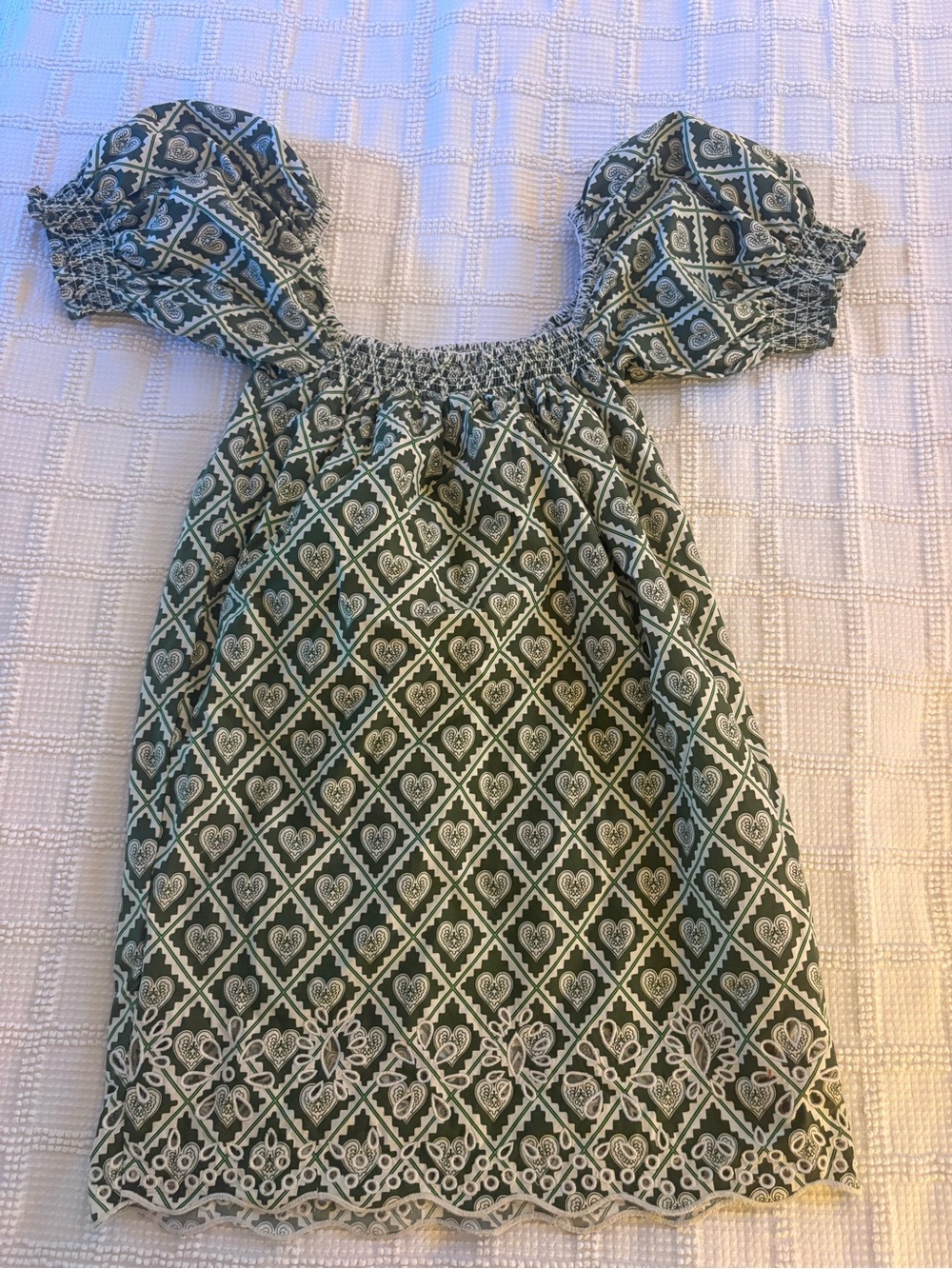 RHOSE Evie Geometric-Print Cotton-Poplin Mini Dress - Picture 5 of 5